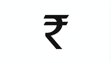Obraz premium Rupee Symbol, Indian Rs Sign illustration, Indian Rupees Icon on white, indian currency sign isolated