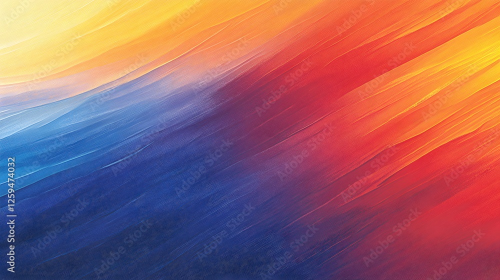 Poster abstract color blend with dynamic strokes and gradient effect for modern design projects