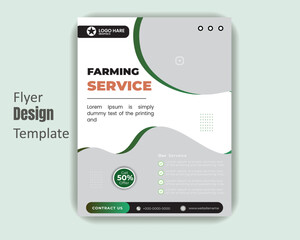 Special garden service flyer design template