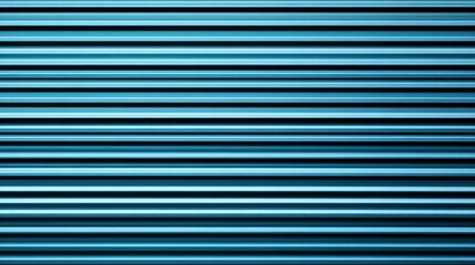 Blue aluminum profile roof with horizontal lines, close-up. Close-up of a blue metal roof. Background for commercial use