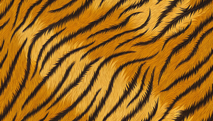 Fototapeta premium closeup fur tiger skin background texture seamless pattern wallpaper design