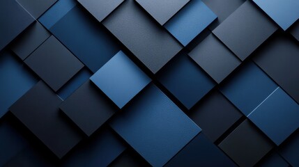 Photo of Blue Background with Geometric Patterns for Design, Featuring White Space in the Center for Text. Ideal for Banner Templates and Digital Projects. Minimalist Wallpaper.