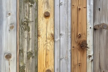 Fototapeta premium Rustic Wooden Texture: A Collection of Weathered Planks