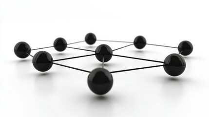 A conceptual image of interconnected data points forming a customer network.