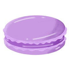 purple macaroon illustration