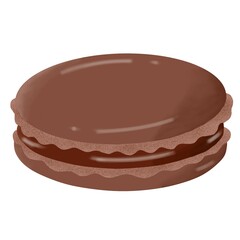 chocolate macaroon illustration