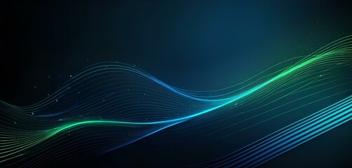 Blue green digital background image, line, texture, banner