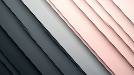 Abstract background with minimalist diagonal stripes in soft blush and charcoal. Depicts modernity and sophistication. Symbolizes subtle elegance and style. Ideal for chic and refined designs.