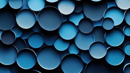 Blue Background with Grid Patterns and Lines, Banner Template with White Space for Text. Minimalist Abstract Wallpaper with Copy Space on Blue Background. Clean Modern Wallpaper.