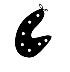 sea ​​cucumber illustration on white background