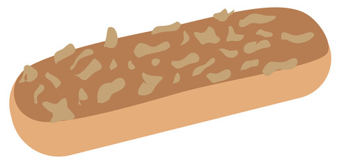 Illustration of Hazelnut Eclair