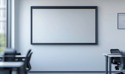 Fototapeta premium Modern Office Whiteboard Mockup 