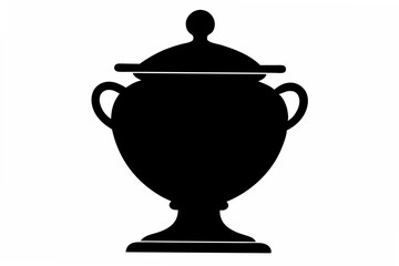 urn  silhouette  vector illustration