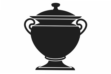 urn  silhouette  vector illustration