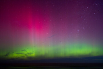 The Aurora Australis, also known as the Southern Lights, at Victoria, Australia