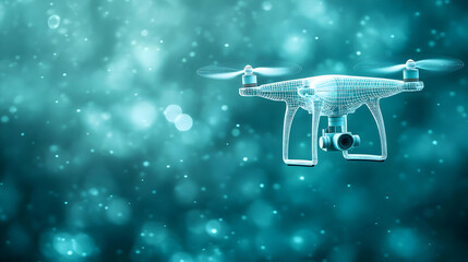Drone aerial photography, bokeh background