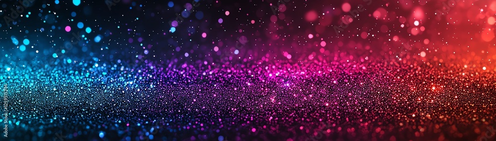 Aufkleber vibrant bokeh lights in colorful patterns.