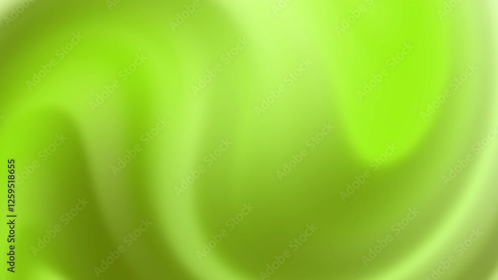 Poster elegant lime green abstract background with swirling gradients and smooth curves