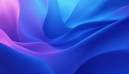 Obraz premium Abstract fluid waves in vibrant blue and purple gradient colors