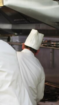 Team of chef motivating themselves