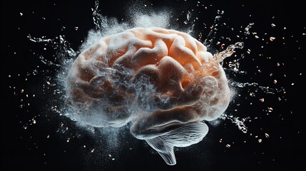 Fototapeta premium Human Brain as a Cosmic Nebula 