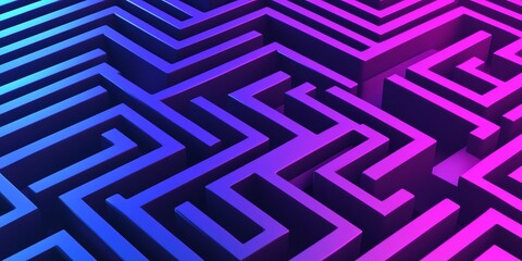 Vibrant purple-to-cyan gradient with a neon circuit board pattern, slanted 45&deg; for a futuristic, abstract tech look. Perfect for modern designs