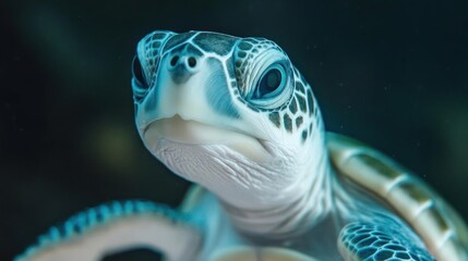 Close-up of a turtle's head