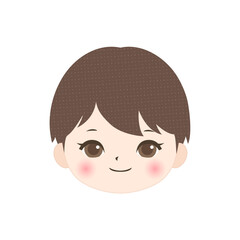 笑顔の男の子の顔