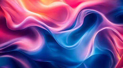 Obraz premium Abstract background with vibrant colors and dynamic shapes. Featuring a blend of blue, purple, and pink hues with swirling patterns. Ideal for creative designs and digital art.
