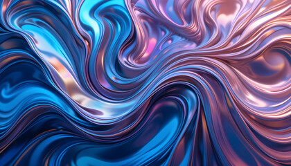 Obraz premium Kaleidoscopic Abstract Background Featuring Morphing Hues Like Oil on Water