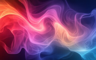 Obraz premium Abstract colorful smoke background. Featuring swirling colorful smoke and vibrant hues. Emphasizing creativity and fluidity. Ideal for artistic and dynamic themes.