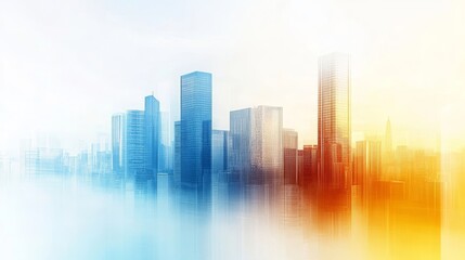 Obraz premium Simple Business Background, Generative AI