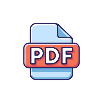 Cartoon PDF File Icon