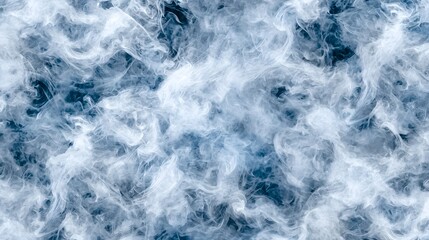Obraz premium Soft Blue Smoke Background with Elegant Swirls and Patterns