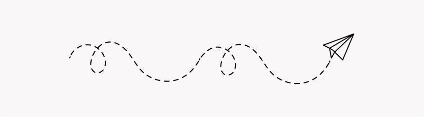  paper airplane, Travel symbol, vector illustration, Paper plane vector icon set.