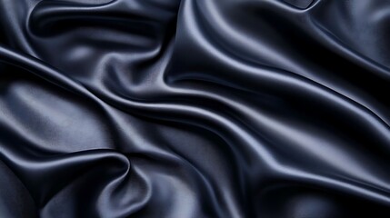 Dark silk fabric folds, background texture