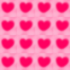 pink valentine hearts