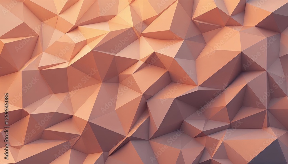 Poster geometric abstract with warm peach tones for background or design