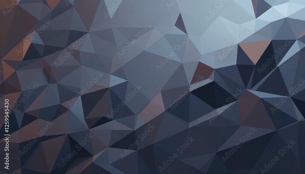 Poster geometric facets interplay harmonious gradient abstract background