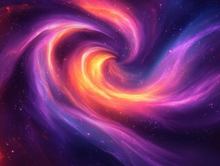 Obraz premium Abstract cosmic energy swirls background. Featuring cosmic energy swirls and bright colors. Emphasizing movement and depth. Ideal for space and artistic themes.