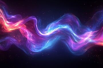 Fototapeta premium Abstract cosmic energy waves background. Featuring cosmic energy waves and bright colors. Emphasizing depth and fluidity. Ideal for space and dynamic themes.