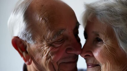 Elderly Couple Embracing - Powered by Adobe