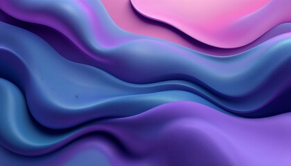 Obraz premium Harmonious Waves A Minimalist Rendering of Lavender Pink and Blue Hues