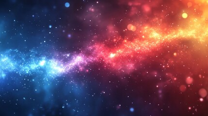 Fototapeta premium Abstract cosmic flare effects background. Featuring cosmic flare effects and vivid colors. Emphasizing depth and brilliance. Ideal for space and artistic themes.