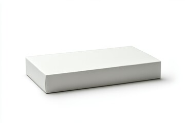 Fototapeta premium Blank White Cardboard Box Packaging Mockup Product Presentation