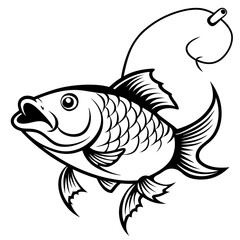 Fish Hunting Vector Illustrations High-Quality Graphics for Outdoor Enthusiasts