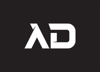 AD letter logo and initial logo design
