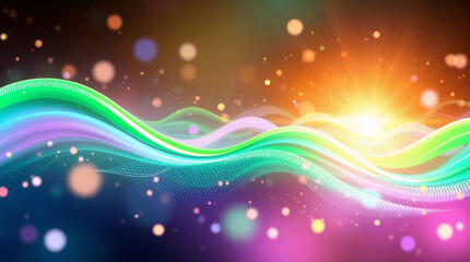 Vibrant Energy Waves Background