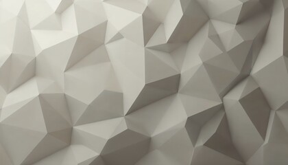 Fototapeta premium Monochromatic Geometric Landscape of Interlocking Polygonal Shapes