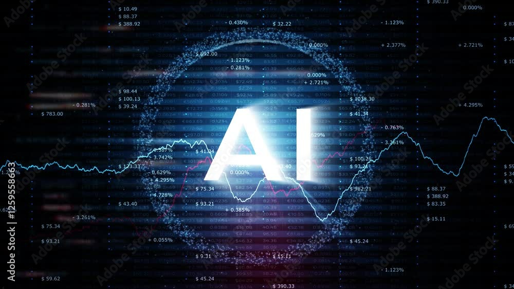 Poster shine business info graphics data with ai caption and graphs animation.